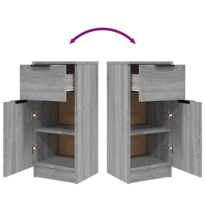 Aparador 30x30x70 cm madeira processada cor sonoma cinza