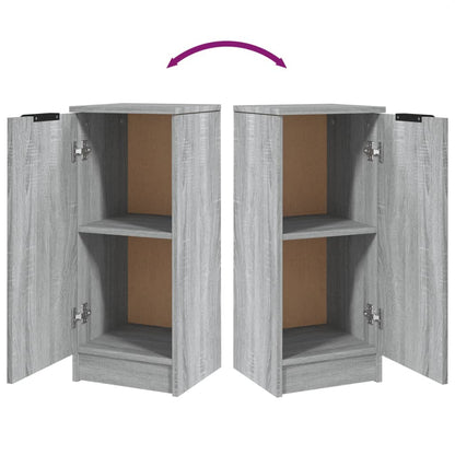 Aparador 30x30x70 cm madeira processada cor sonoma cinza