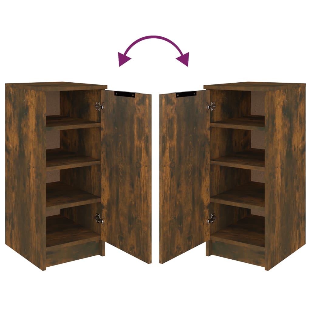 Sapateira 30x35x70 cm derivados de madeira carvalho fumado