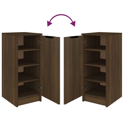 Sapateira 30x35x70 cm derivados de madeira carvalho castanho