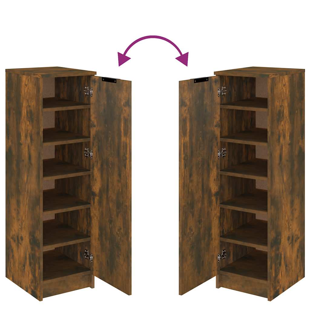 Sapateira 30x35x100 cm derivados de madeira carvalho fumado