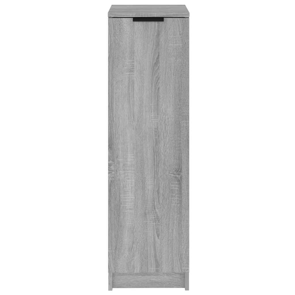 Sapateira 30x35x100 cm derivados de madeira sonoma cinza