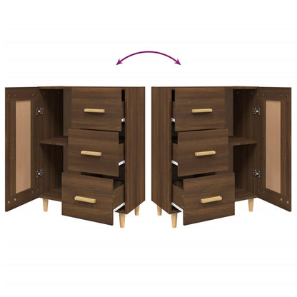 Aparador 69,5x34x90 cm derivados de madeira carvalho castanho