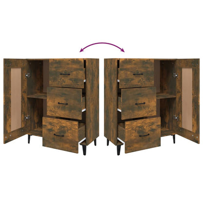 Aparador 69,5x34x90 cm derivados de madeira cor carvalho fumado