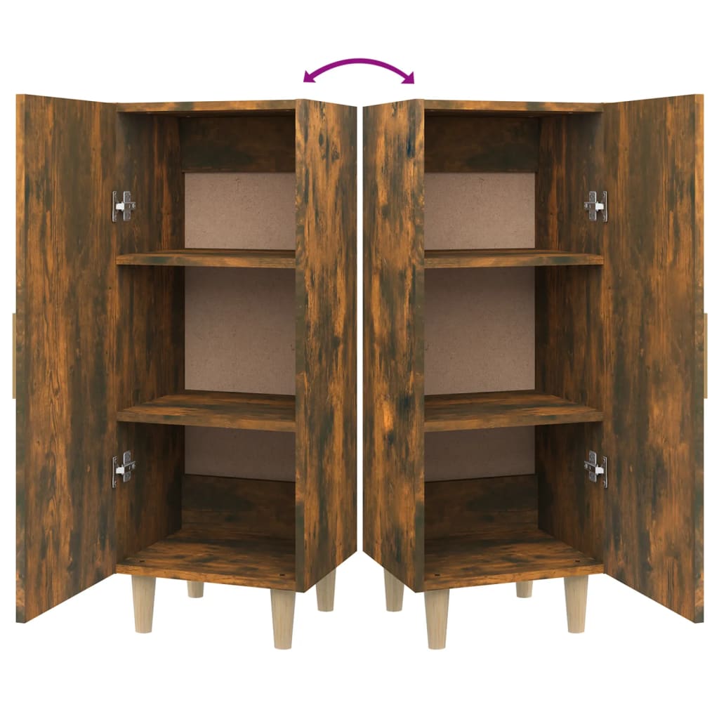 Aparador 34,5x34x90 cm madeira processada cor carvalho fumado