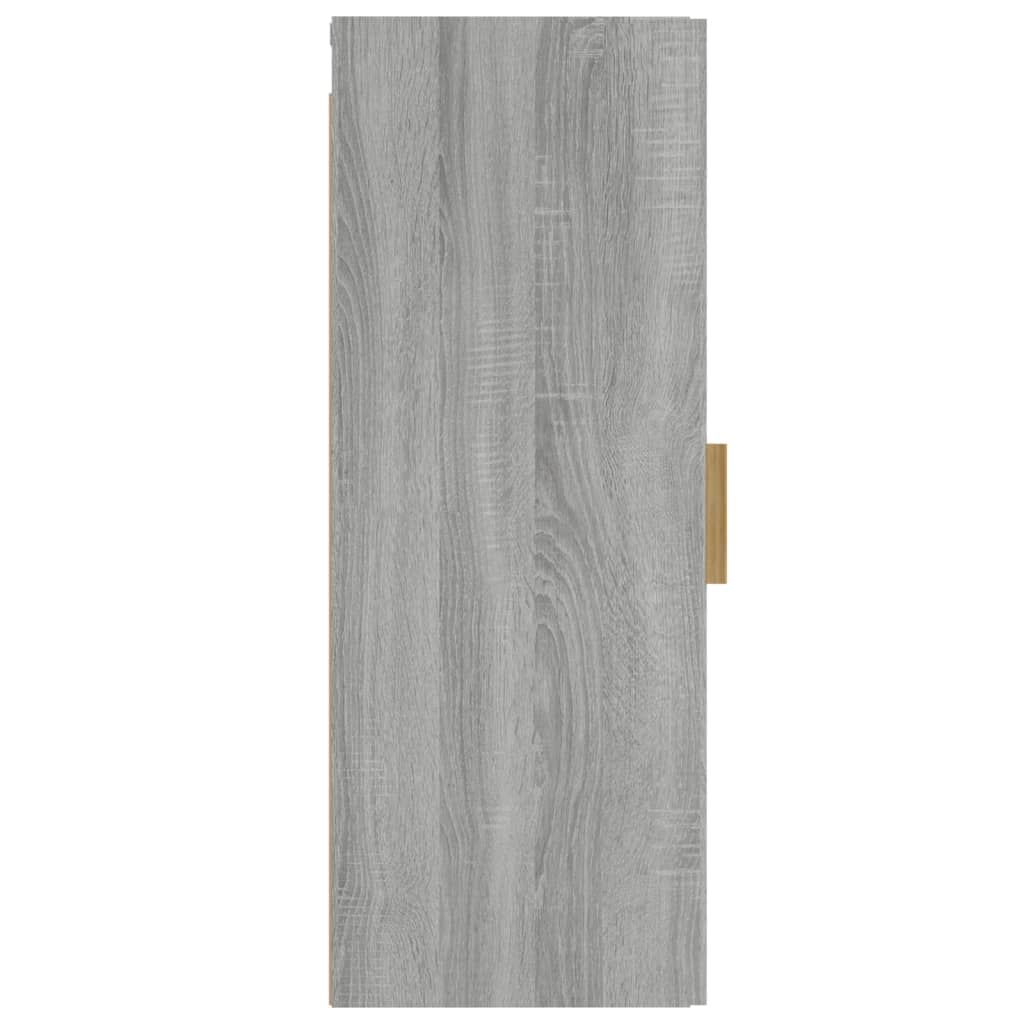 Armário parede 34,5x34x90 cm derivados madeira cinzento sonoma