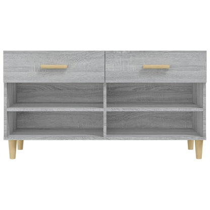 Sapateira 102x35x55 cm derivados de madeira sonoma cinza