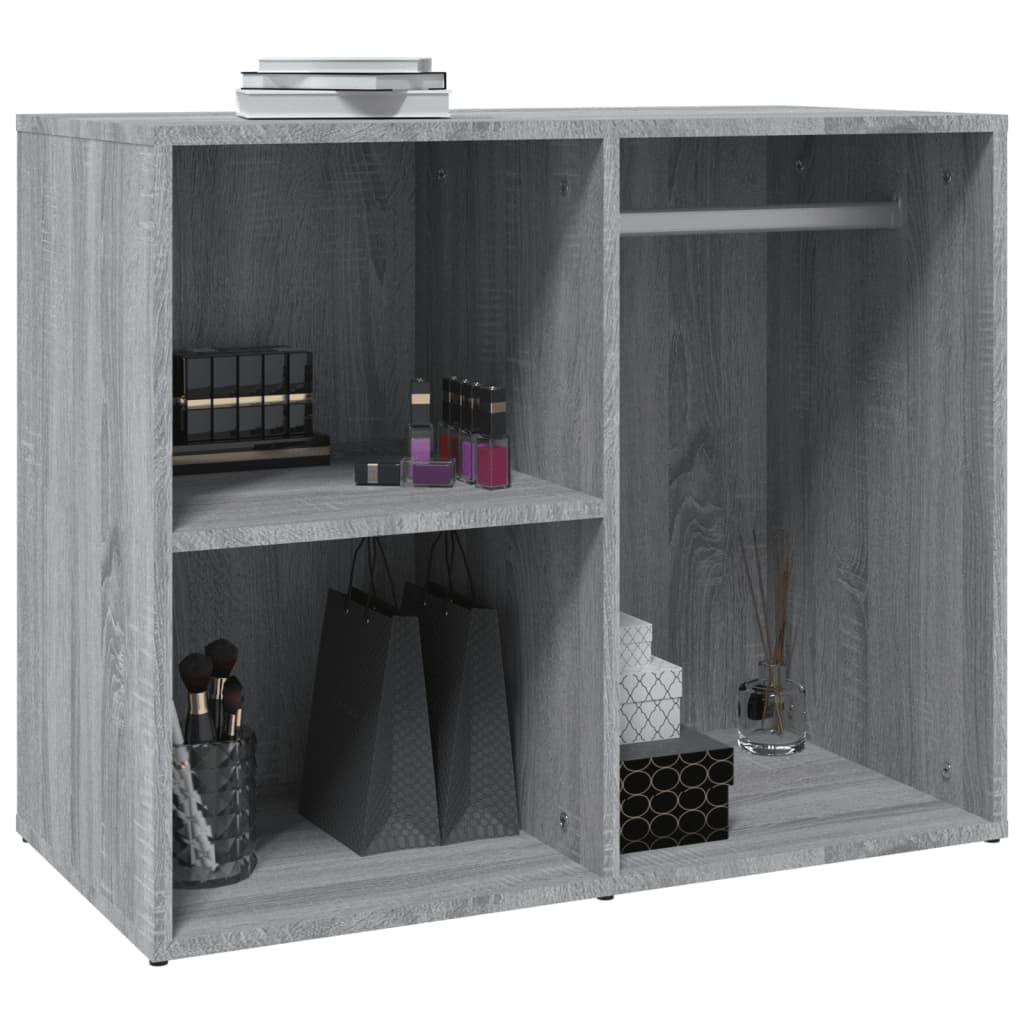 Toucador 80x40x65 cm derivados de madeira cor cinzento sonoma