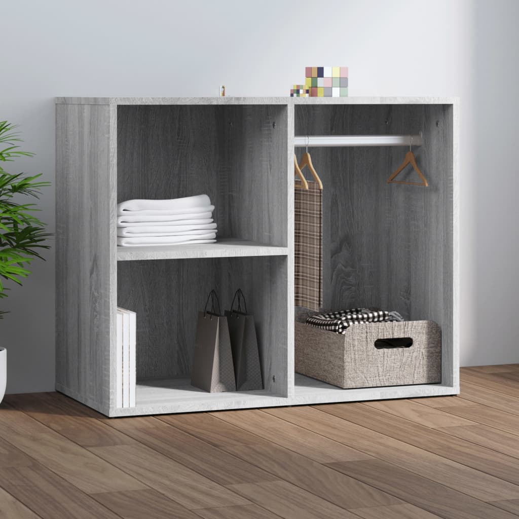 Toucador 80x40x65 cm derivados de madeira cor cinzento sonoma