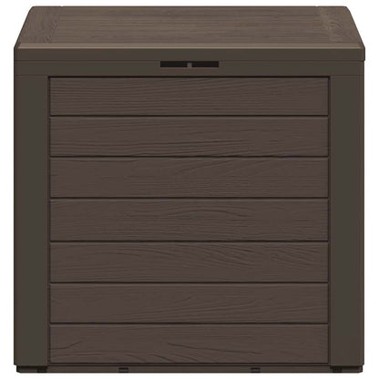 Caixa arrumação p/ jardim 58,5x46x55 cm polipropileno castanho