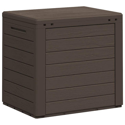 Caixa arrumação p/ jardim 58,5x46x55 cm polipropileno castanho