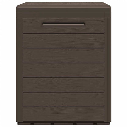 Caixa arrumação p/ jardim 58,5x46x55 cm polipropileno castanho