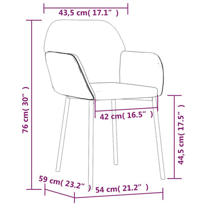 Cadeiras de jantar 2 pcs veludo vermelho tinto