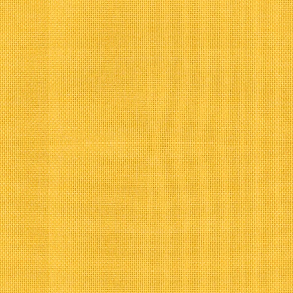 Cadeira de escritório giratória tecido amarelo-claro