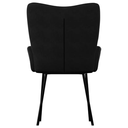Cadeiras de jantar 2 pcs veludo preto