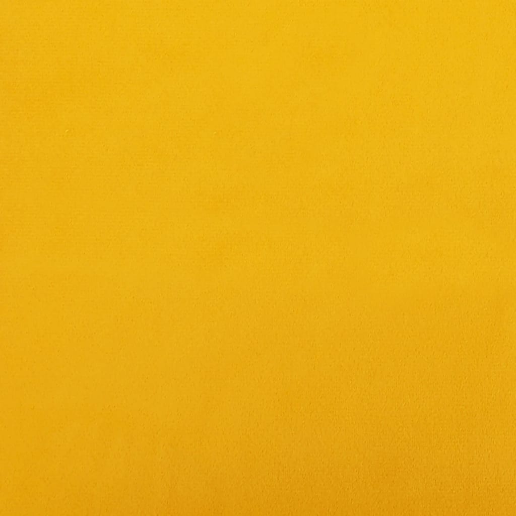 Cadeiras de jantar giratórias 2 pcs veludo amarelo