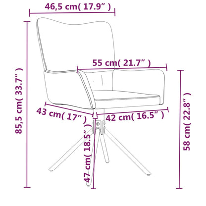 Cadeiras de jantar giratórias 2 pcs veludo amarelo