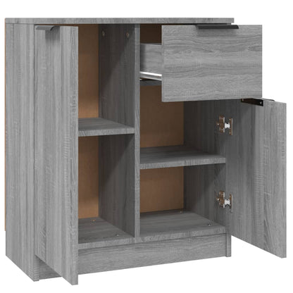 Aparadores 2 pcs 60x30x70 cm madeira processada cinzento sonoma