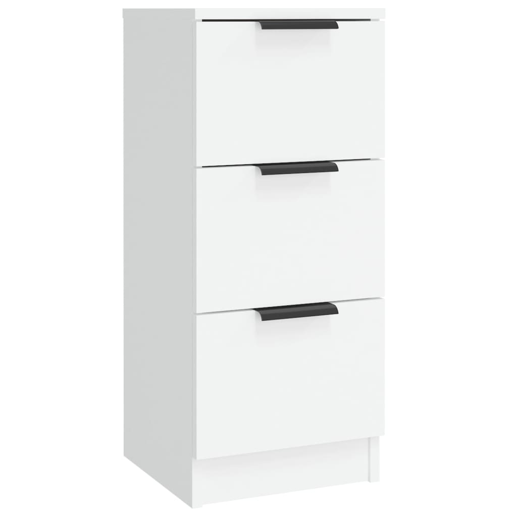 Aparadores 3 pcs madeira processada branco