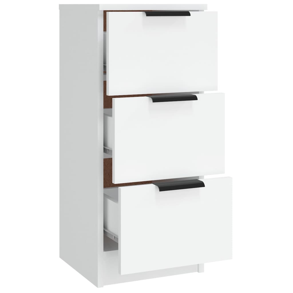 Aparadores 3 pcs madeira processada branco