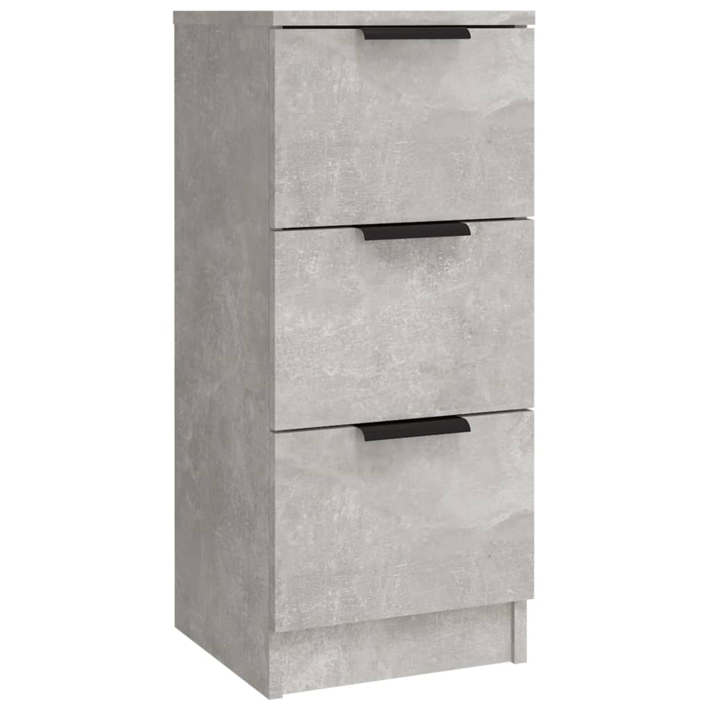 Aparadores 3 pcs derivados de madeira cinzento cimento