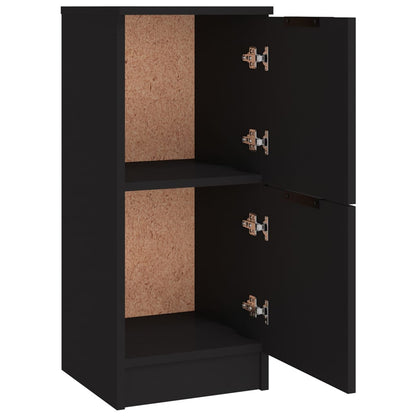 Aparadores 3 pcs derivados de madeira preto