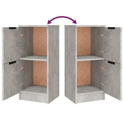 Aparadores 3 pcs derivados de madeira cinzento cimento