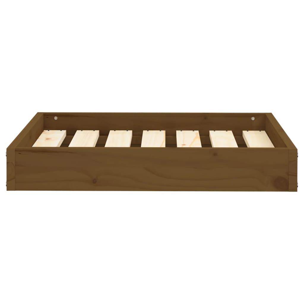 Cama para cães 61,5x49x9 cm pinho maciço castanho mel