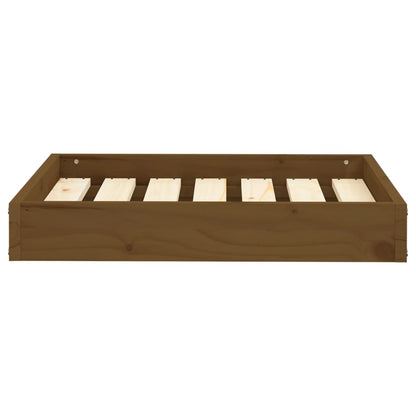 Cama para cães 61,5x49x9 cm pinho maciço castanho mel