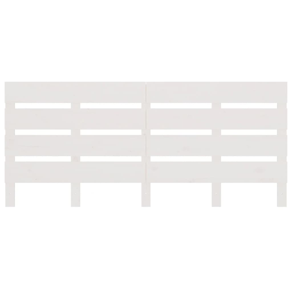 Cabeceira de cama 140x3x80 cm pinho maciço branco