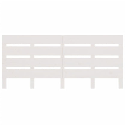Cabeceira de cama 160x3x80 cm pinho maciço branco