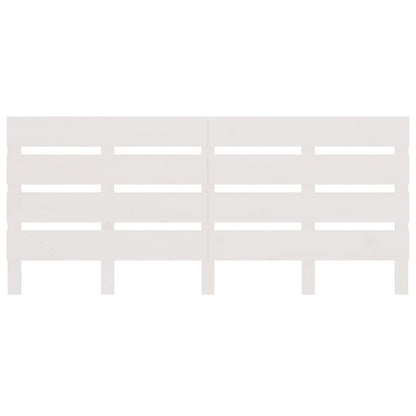 Cabeceira de cama 200x3x80 cm pinho maciço branco