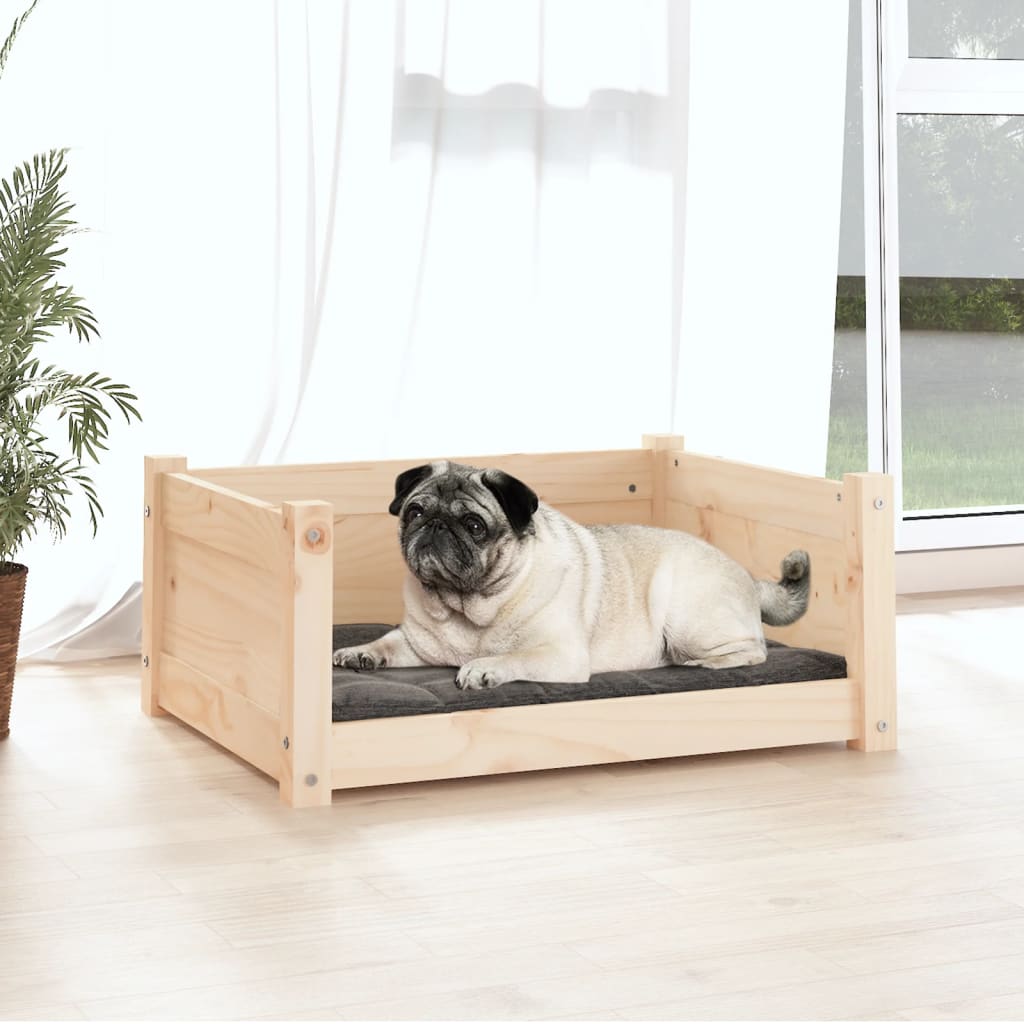 Cama para cães 65,5x50,5x28 cm Madeira de pinho maciça