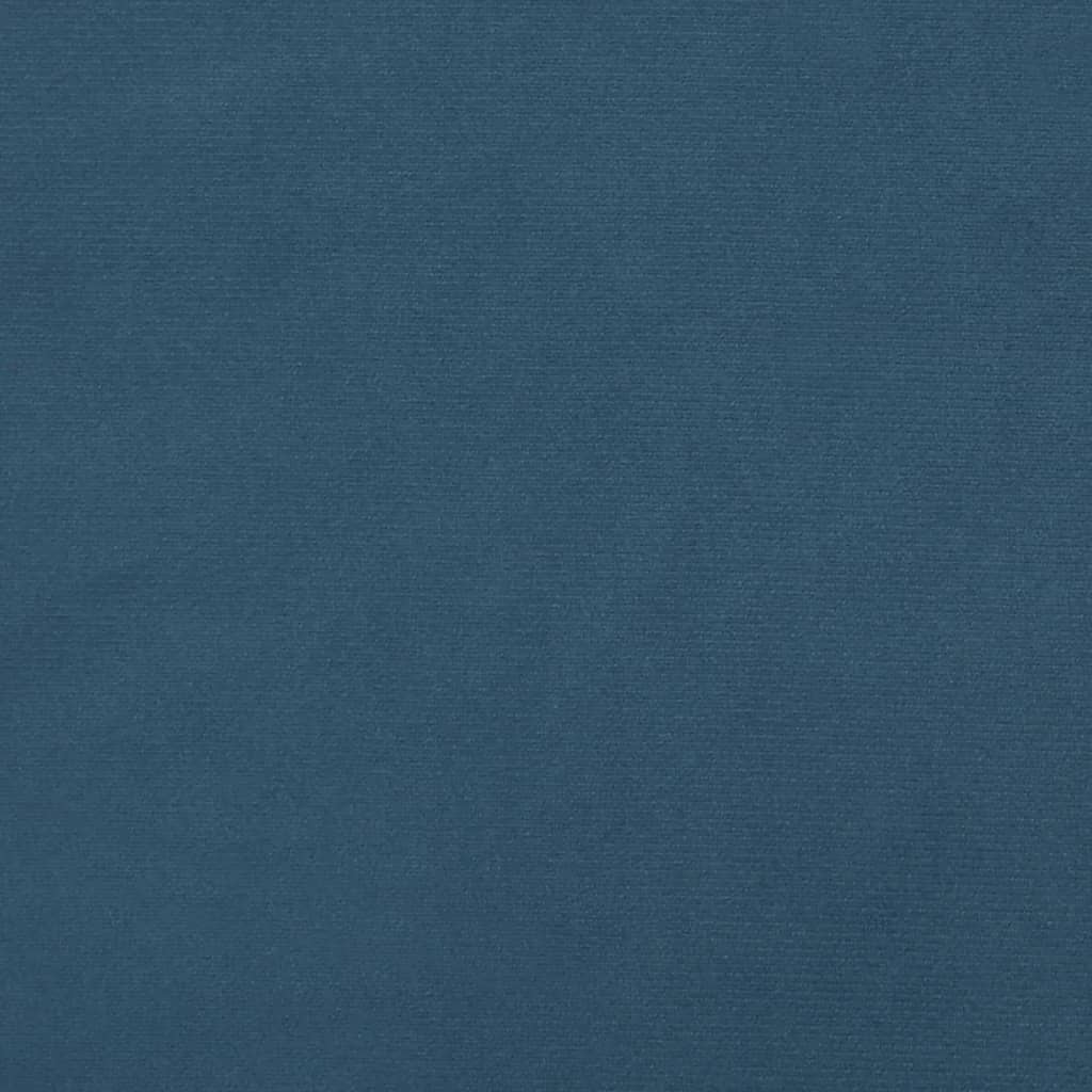 Cabeceira de cama veludo 90x5x78/88 cm azul-escuro
