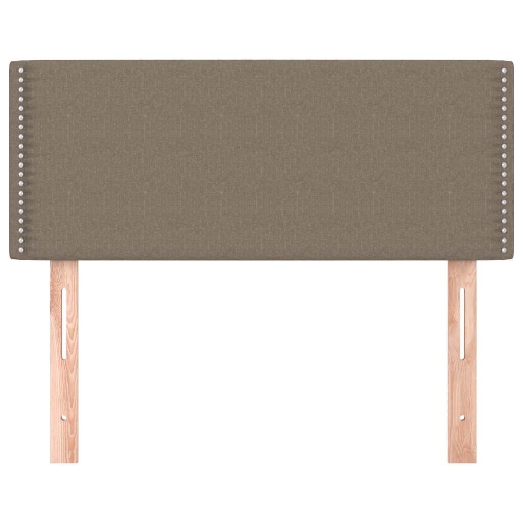 Cabeceira de cama tecido 90x5x78/88 cm cinzento-acastanhado