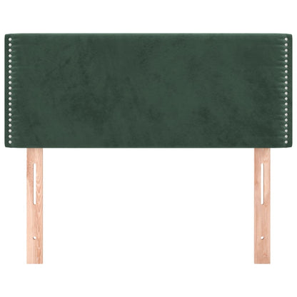 Cabeceira de cama veludo 90x5x78/88 cm verde-escuro