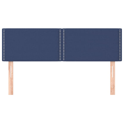 Cabeceira de cama 2 pcs tecido 72x5x78/88 cm azul
