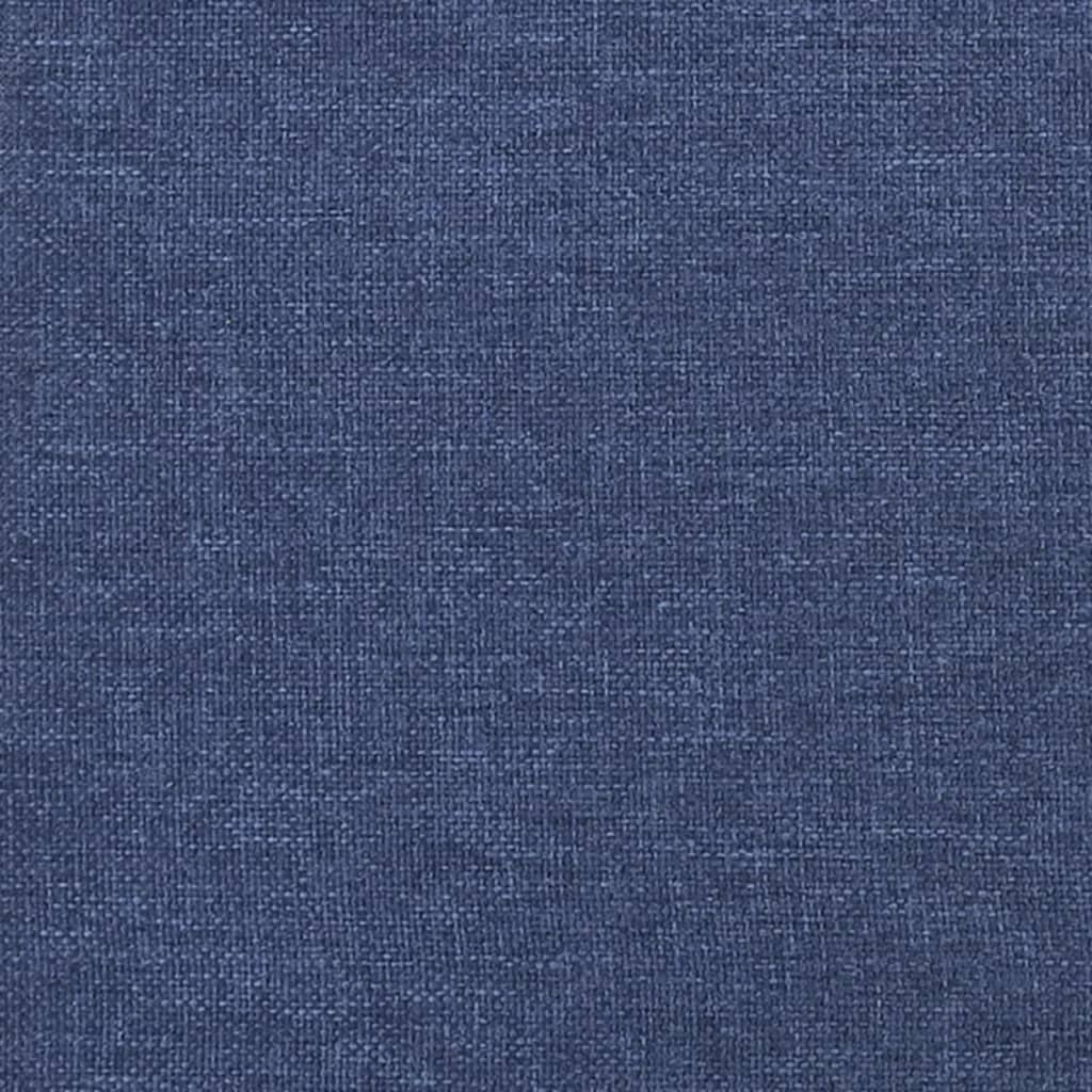 Cabeceira de cama 2 pcs tecido 90x5x78/88 cm azul