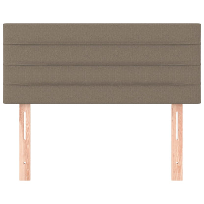 Cabeceira de cama tecido 80x5x78/88 cm cinzento-acastanhado