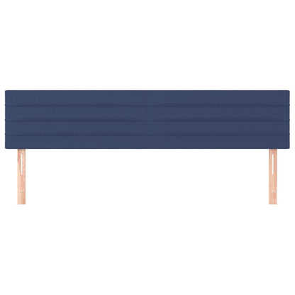 Cabeceira de cama 2 pcs tecido 80x5x78/88 cm azul