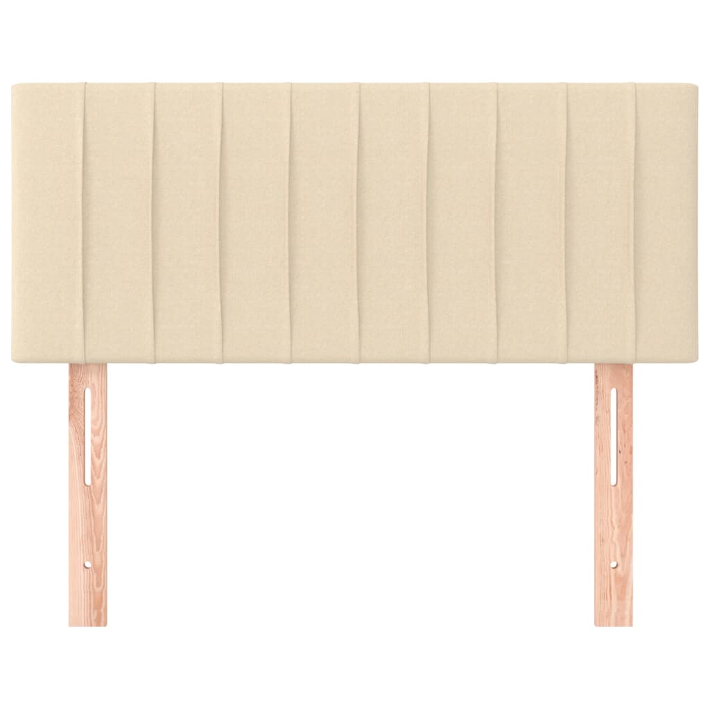 Cabeceira de cama tecido 90x5x78/88 cm creme