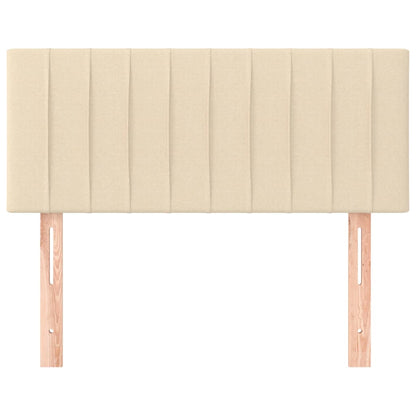 Cabeceira de cama tecido 90x5x78/88 cm creme