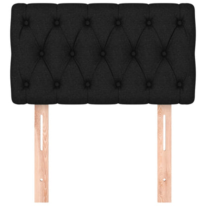 Cabeceira de cama tecido 80x7x78/88 cm preto