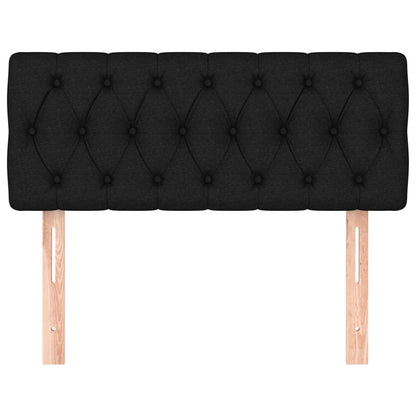 Cabeceira de cama tecido 90x7x78/88 cm preto