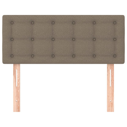 Cabeceira de cama tecido 80x5x78/88 cm cinzento-acastanhado