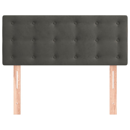 Cabeceira de cama veludo 80x5x78/88 cm cinzento-escuro