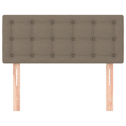 Cabeceira de cama tecido 100x5x78/88 cm cinzento-acastanhado