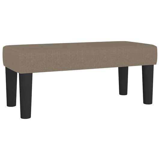 Banco 70x30x30 cm tecido cinza-acastanhado