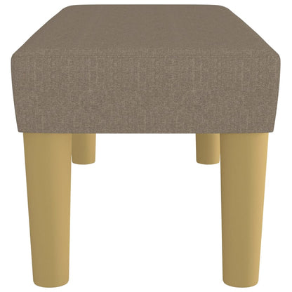 Banco 70x30x30 cm tecido cinza-acastanhado