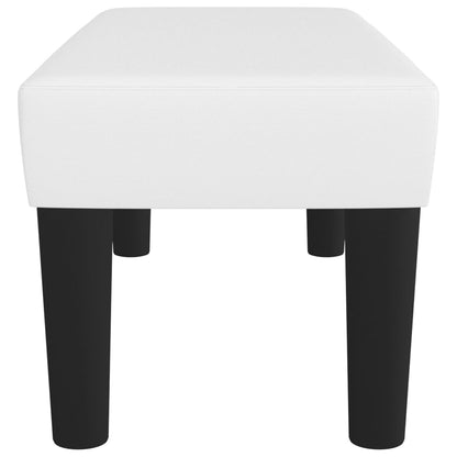 Banco 70x30x30 cm couro artificial branco